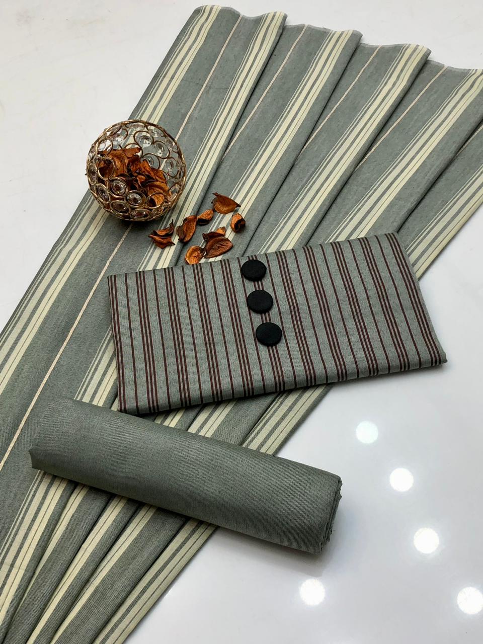 3 PCS Susi khaadi Grey White