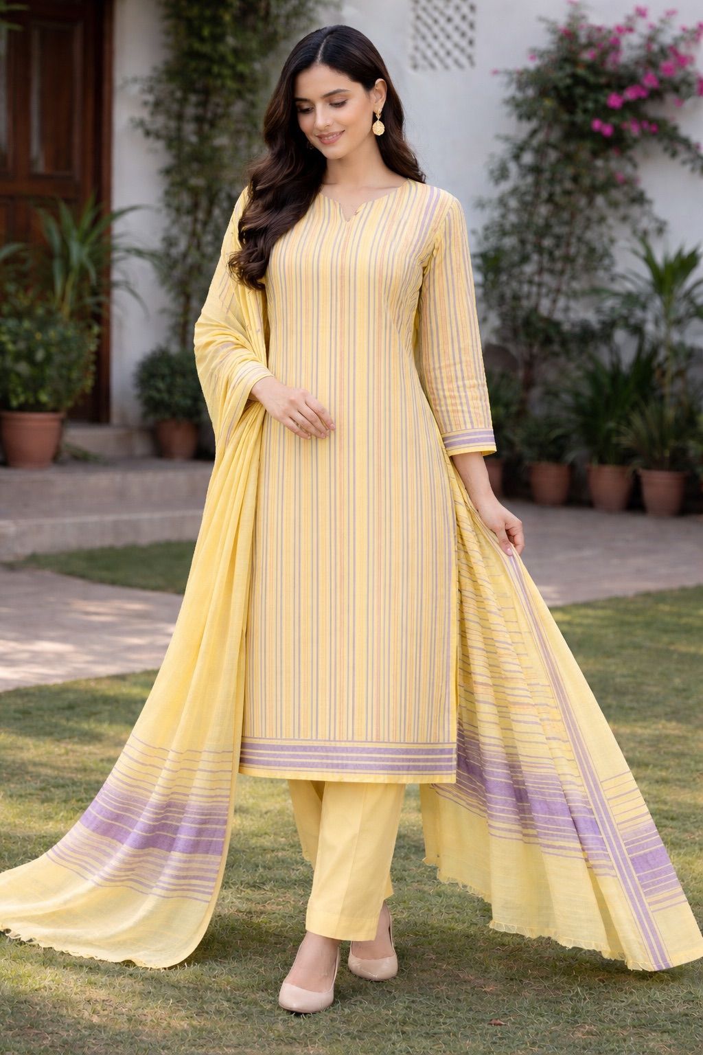 3 PCS Susi khaadi Yellow