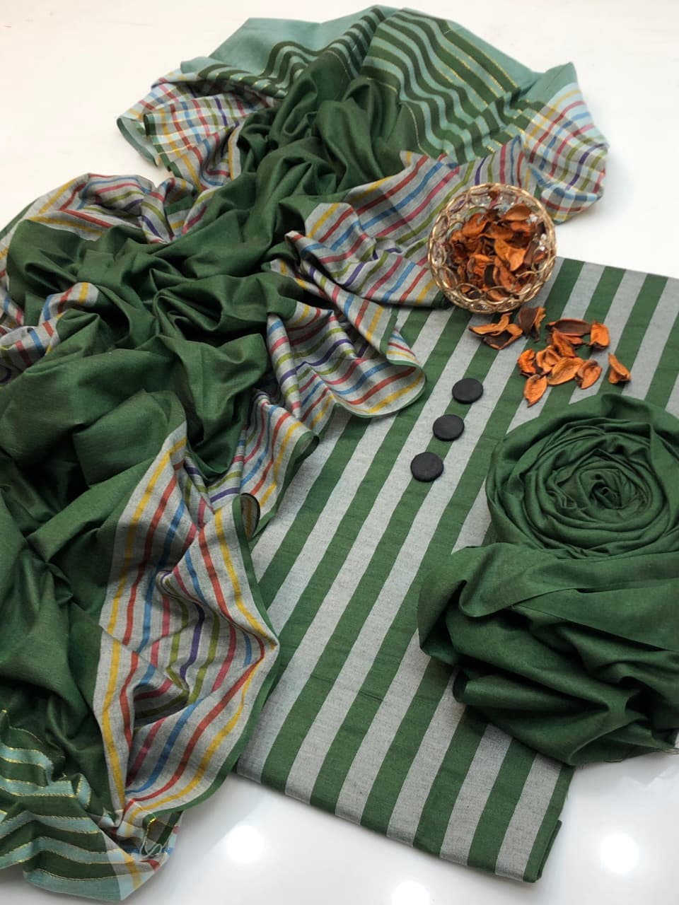 3 PCS Susi khaadi Green