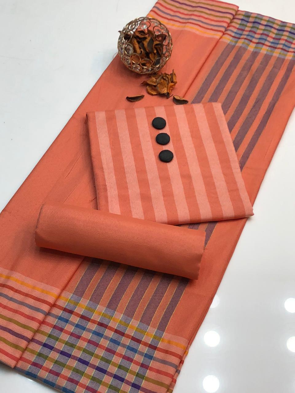 3 PCS Susi khaadi Light Orange