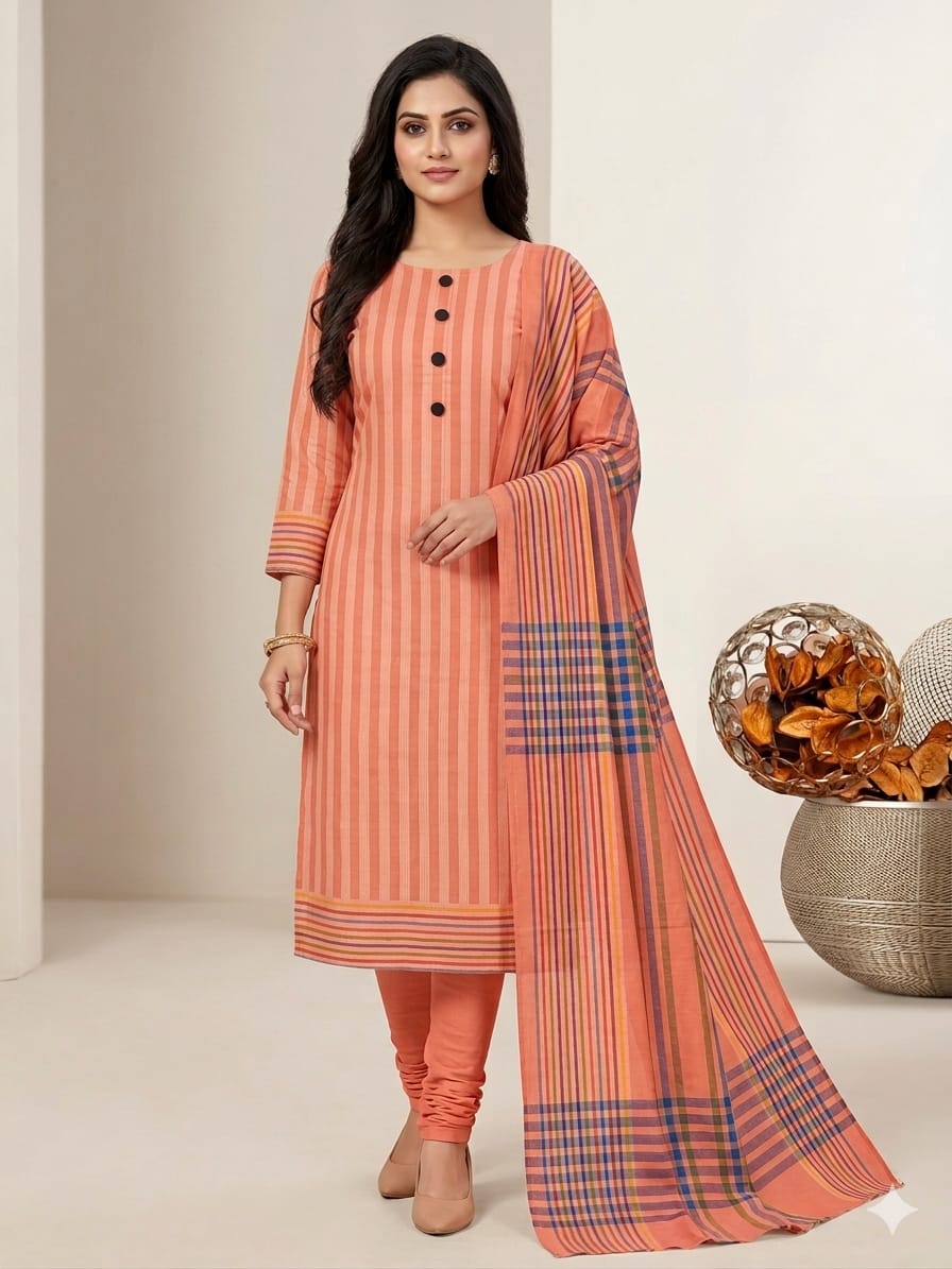 3 PCS Susi khaadi Light Orange